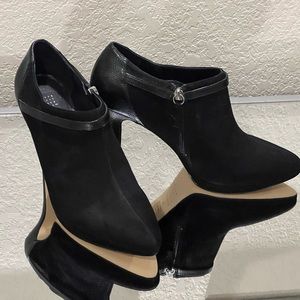 White House Black Market suedes booties. New, never worn!